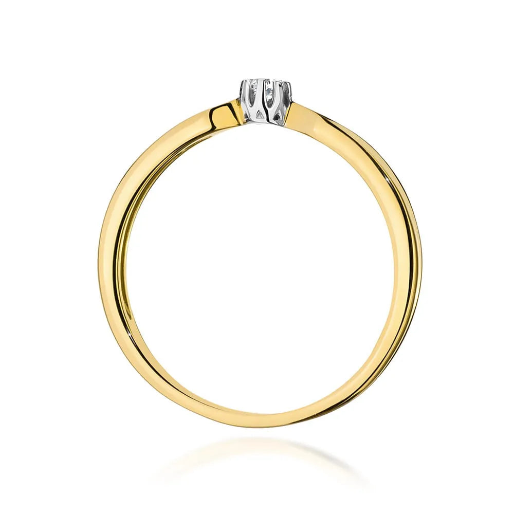 zlatý prsteň s diamantom 0,04 ct w0561-diw-01