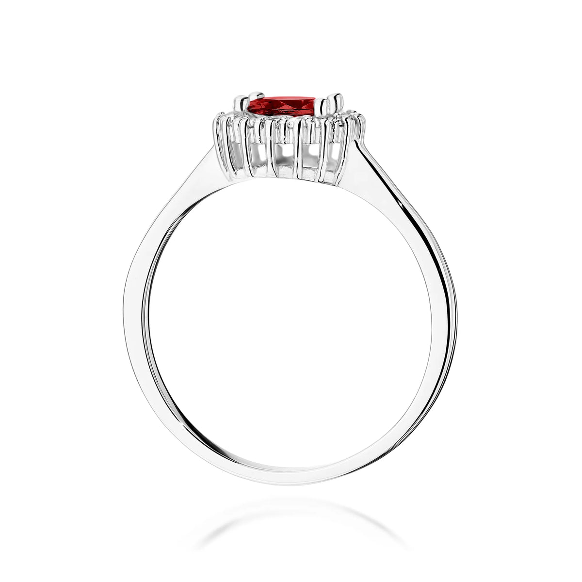 zlatý prsteň s granátom 0,60 ct a diamantmi 0,14 ct w0572-gar-01