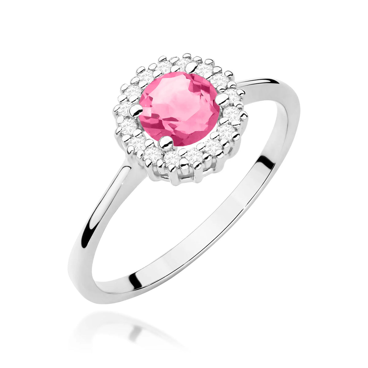 zlatý-prsteň-0,60ct-ružový-topás-a-diamanty-kvet