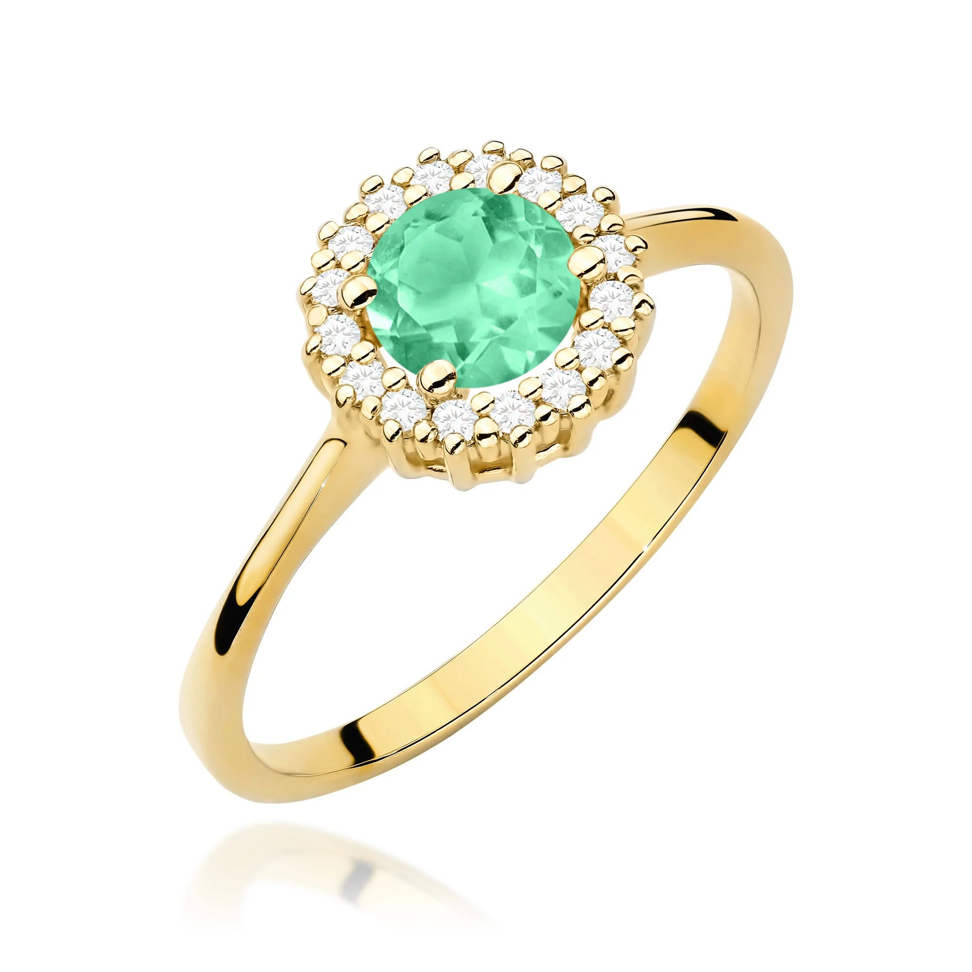 gold-ring-050ct-emerald-and-diamonds-flower