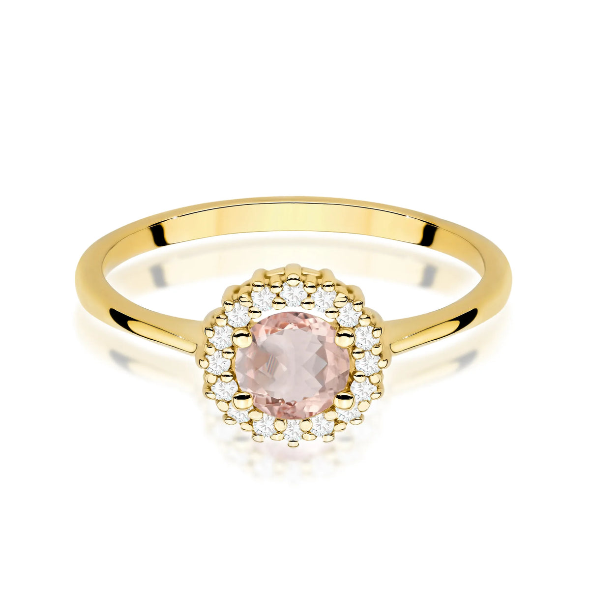 zlatý prsteň s 0,40 ct morganitom a 0,14 ct diamantmi w0572-mop-01