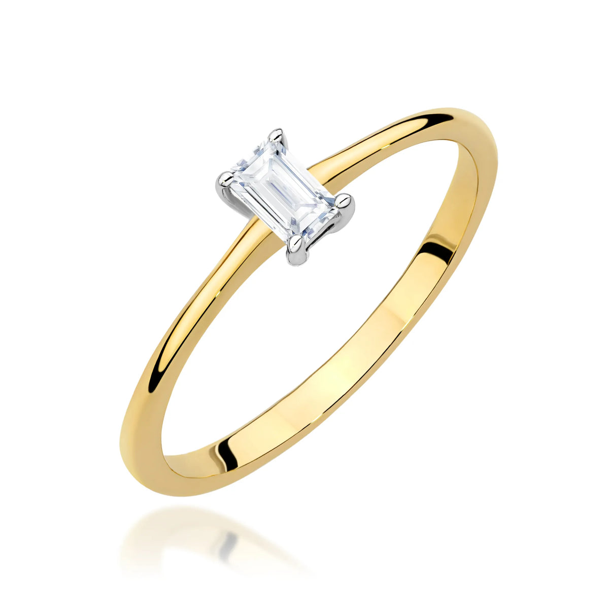 zlatý prsteň s diamantom 0,15 ct w0592-diw-01