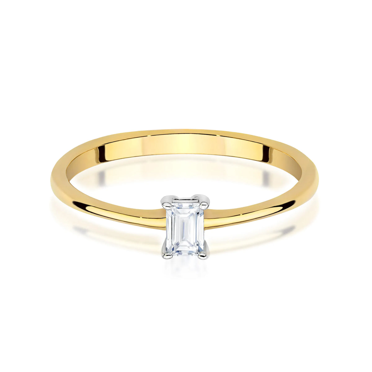 zlatý prsteň s diamantom 0,15 ct w0592-diw-01