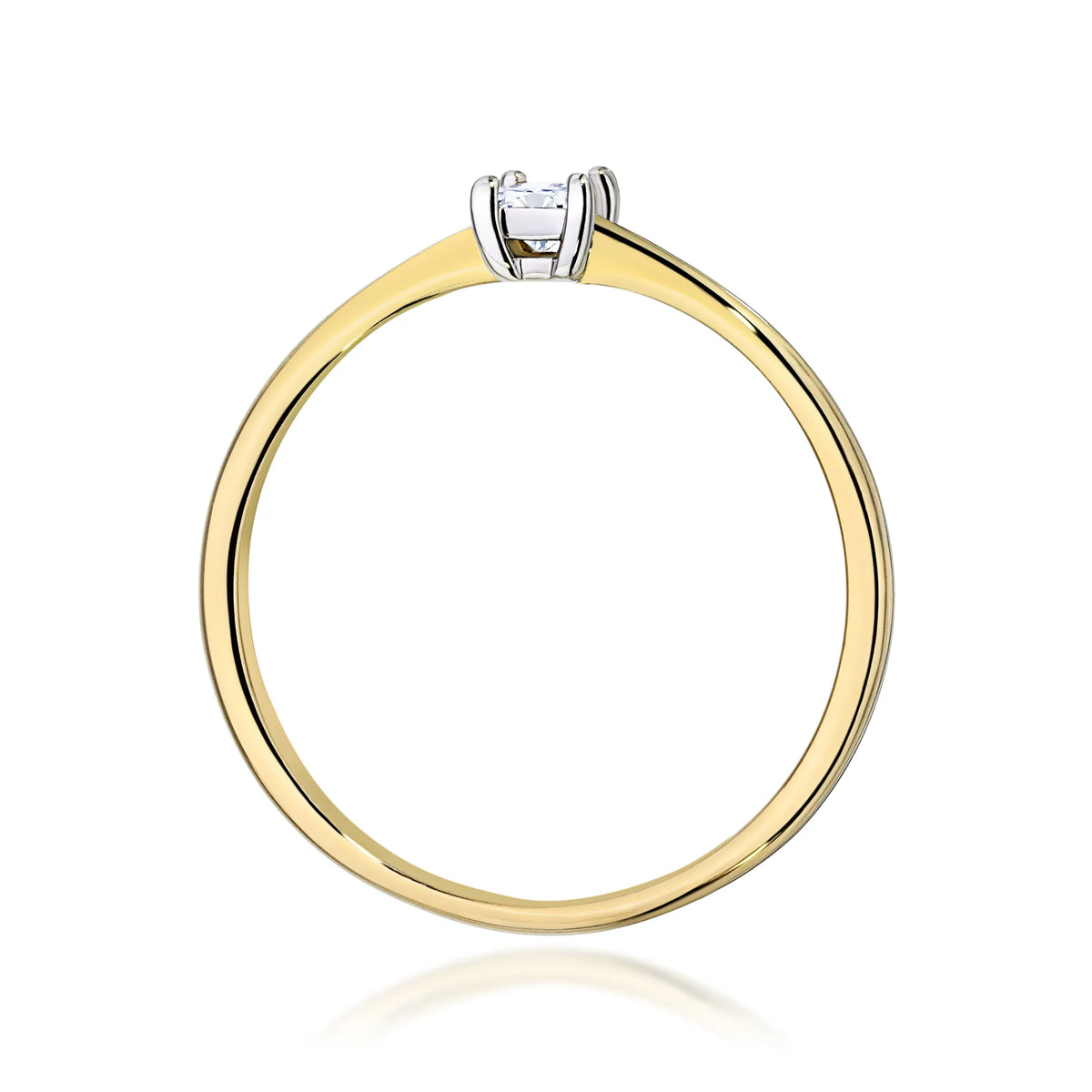 zlatý prsteň s diamantom 0,15 ct w0592-diw-01