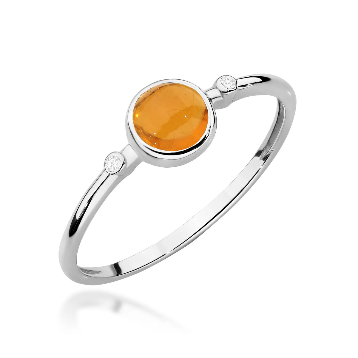 zlatý prsteň s 0,60 ct žltým turmalínom a 0,01 ct diamantmi w0597-tmy-01