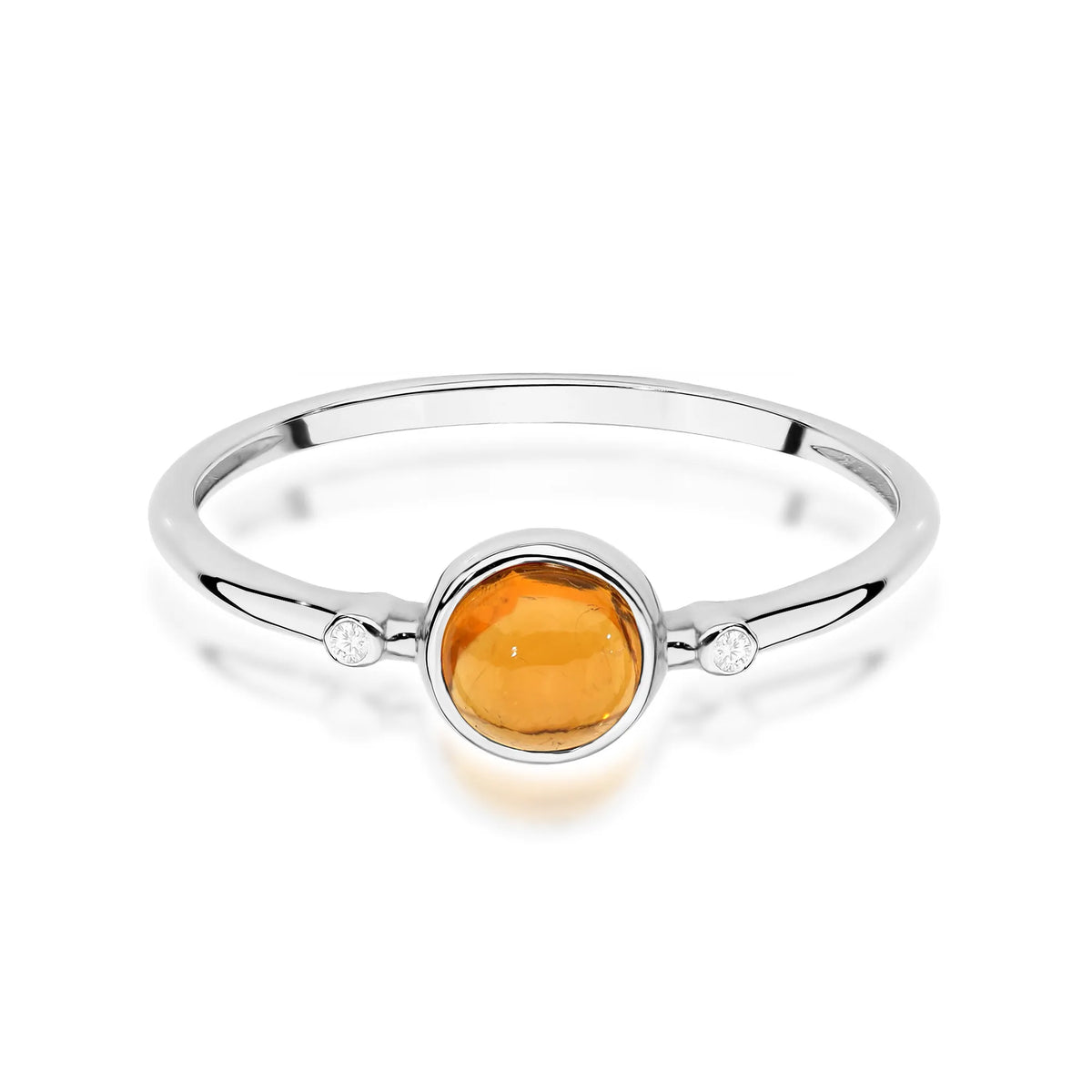 zlatý prsteň s 0,60 ct žltým turmalínom a 0,01 ct diamantmi w0597-tmy-01