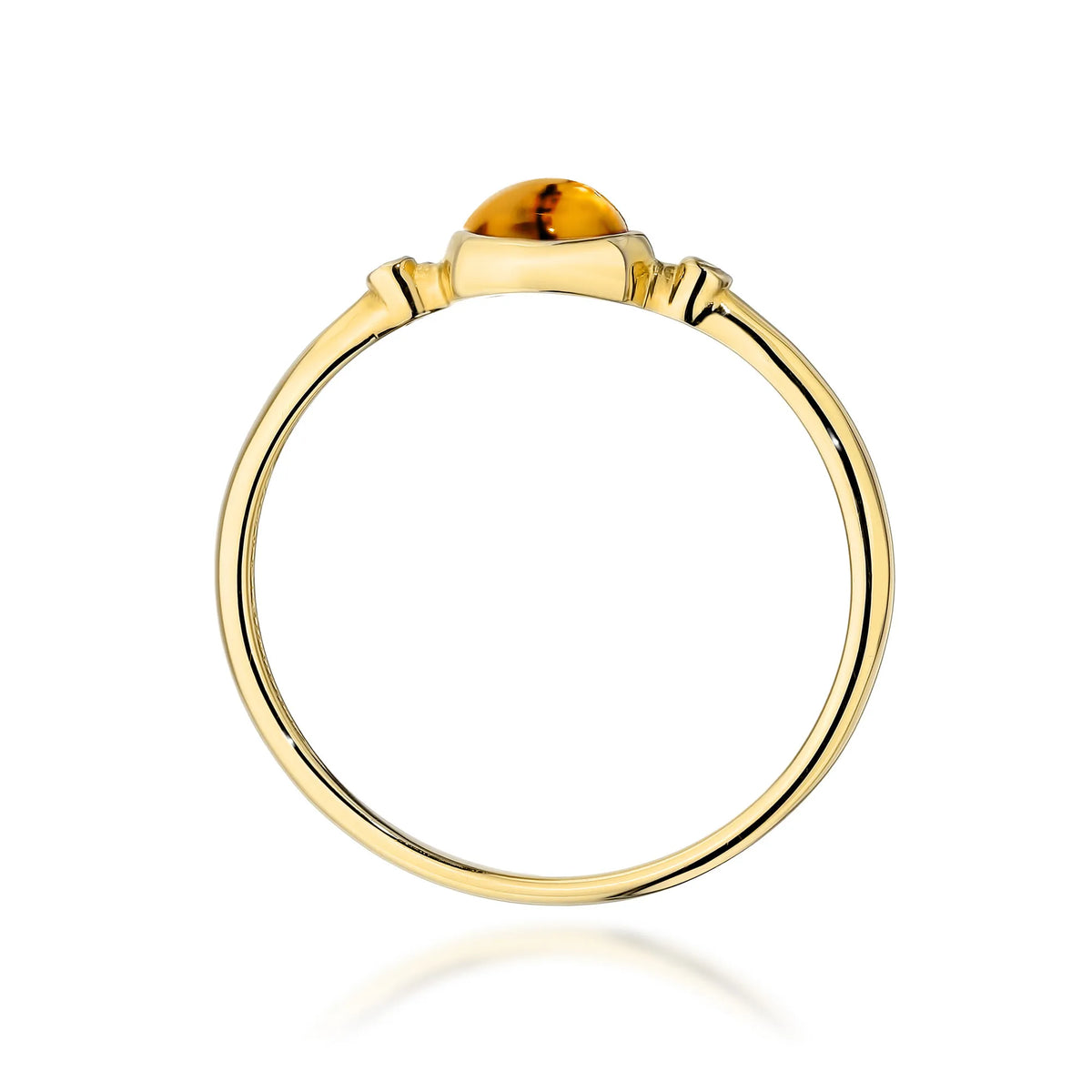 zlatý prsteň s 0,60 ct žltým turmalínom a 0,01 ct diamantmi w0597-tmy-01