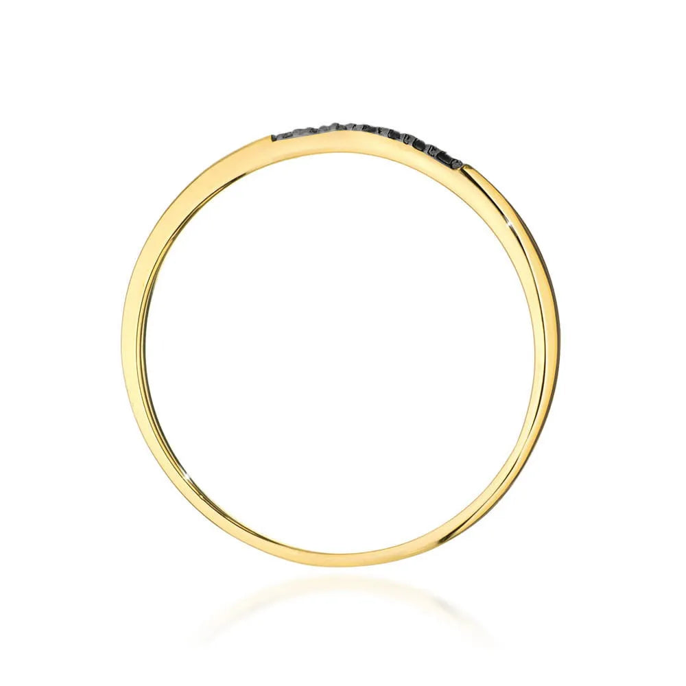 zlatý prsteň s 0,035 ct čiernymi diamantmi w0607-dib-02
