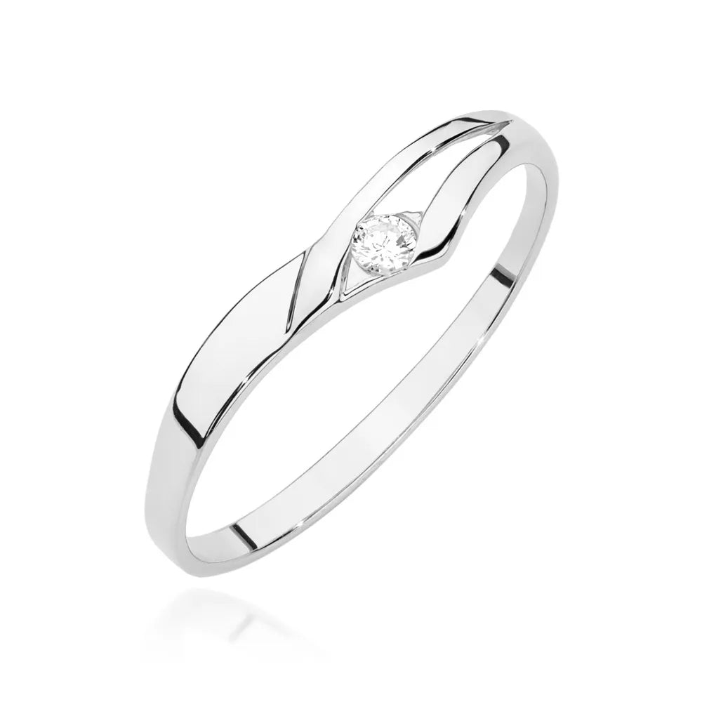 zlatý prsteň s diamantom 0,04 ct w0609-diw-01