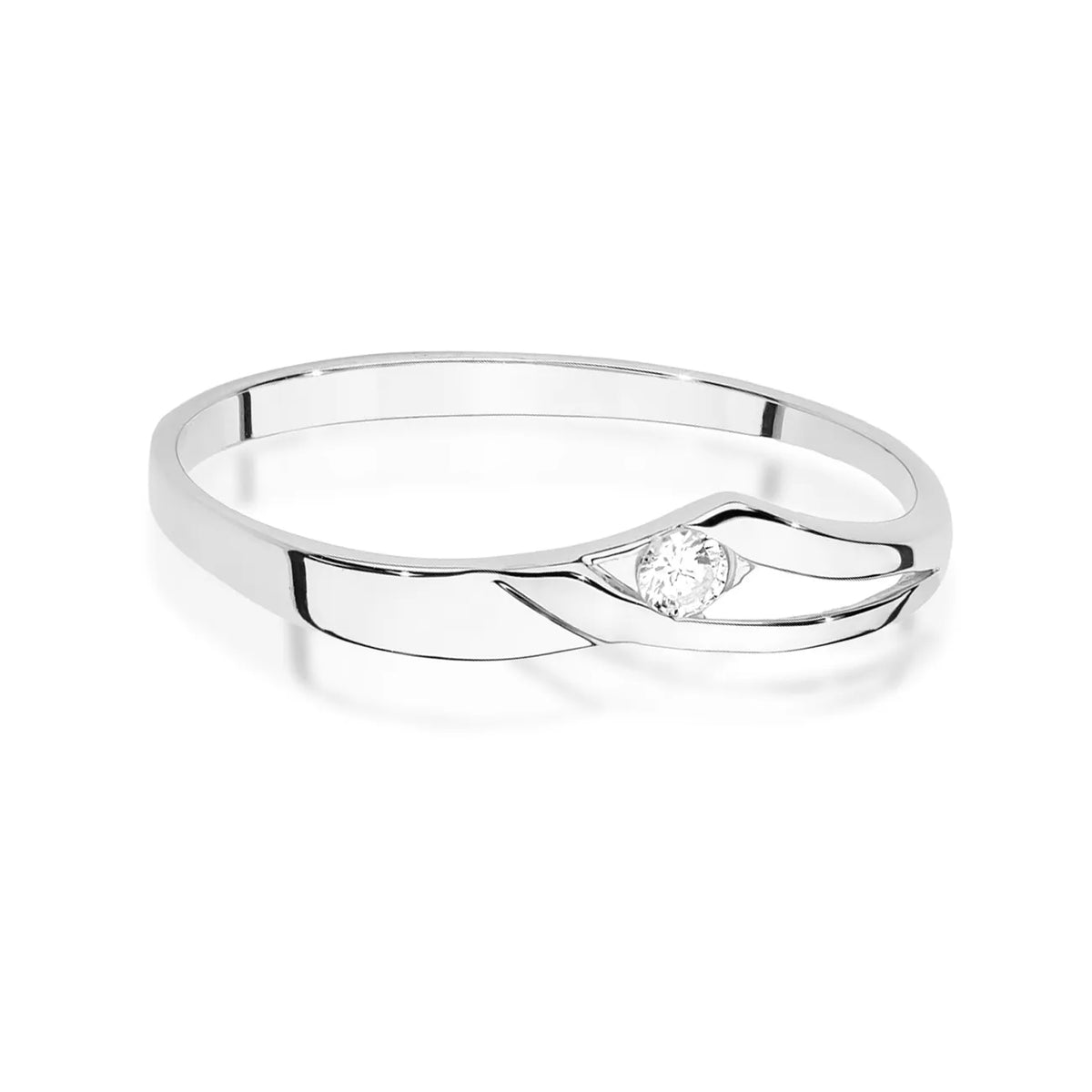 zlatý prsteň s diamantom 0,04 ct w0609-diw-01