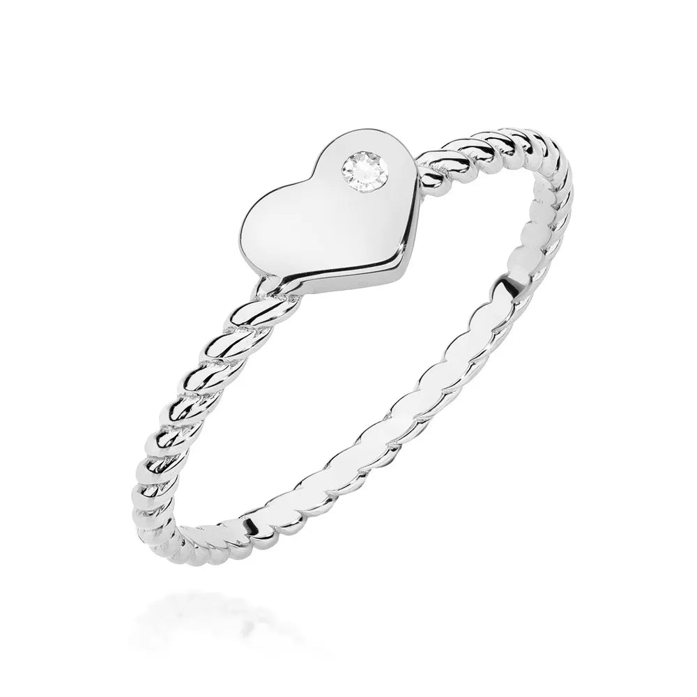 zlatý prsteň s diamantom 0,03 ct w0610-diw-01