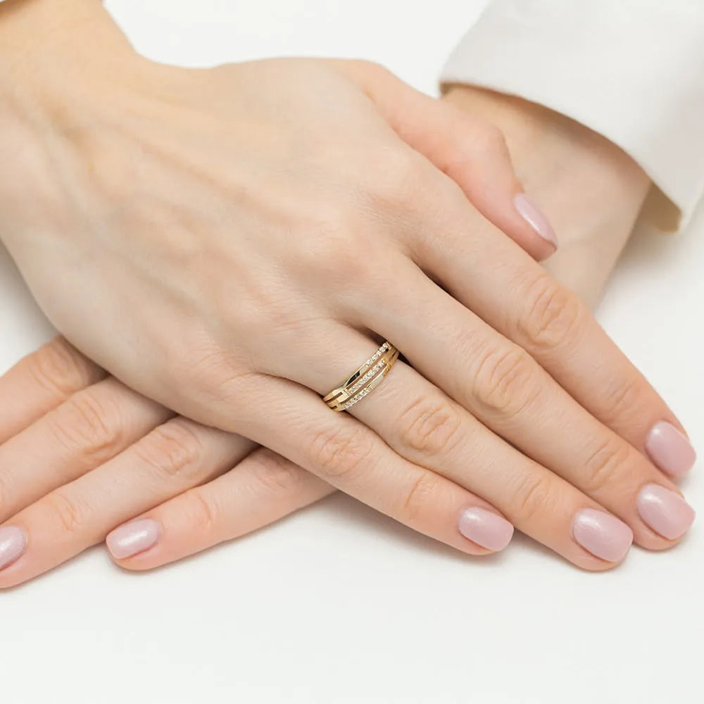 zlatý prsteň s diamantmi 0,146 ct w0612-diw-01