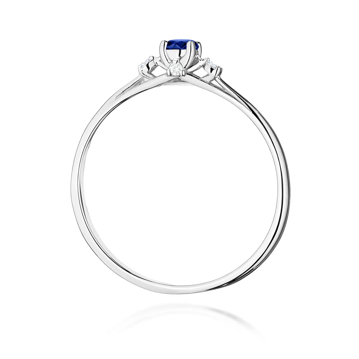 zlatý prsteň s 0,15 ct zafírom a 0,046 ct diamantmi w0614-sab-01