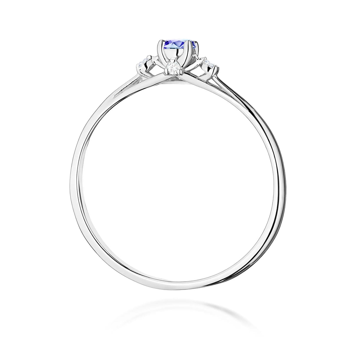 zlatý prsteň s 0,15 ct tanzanitom a 0,046 ct diamantmi w0614-tap-01