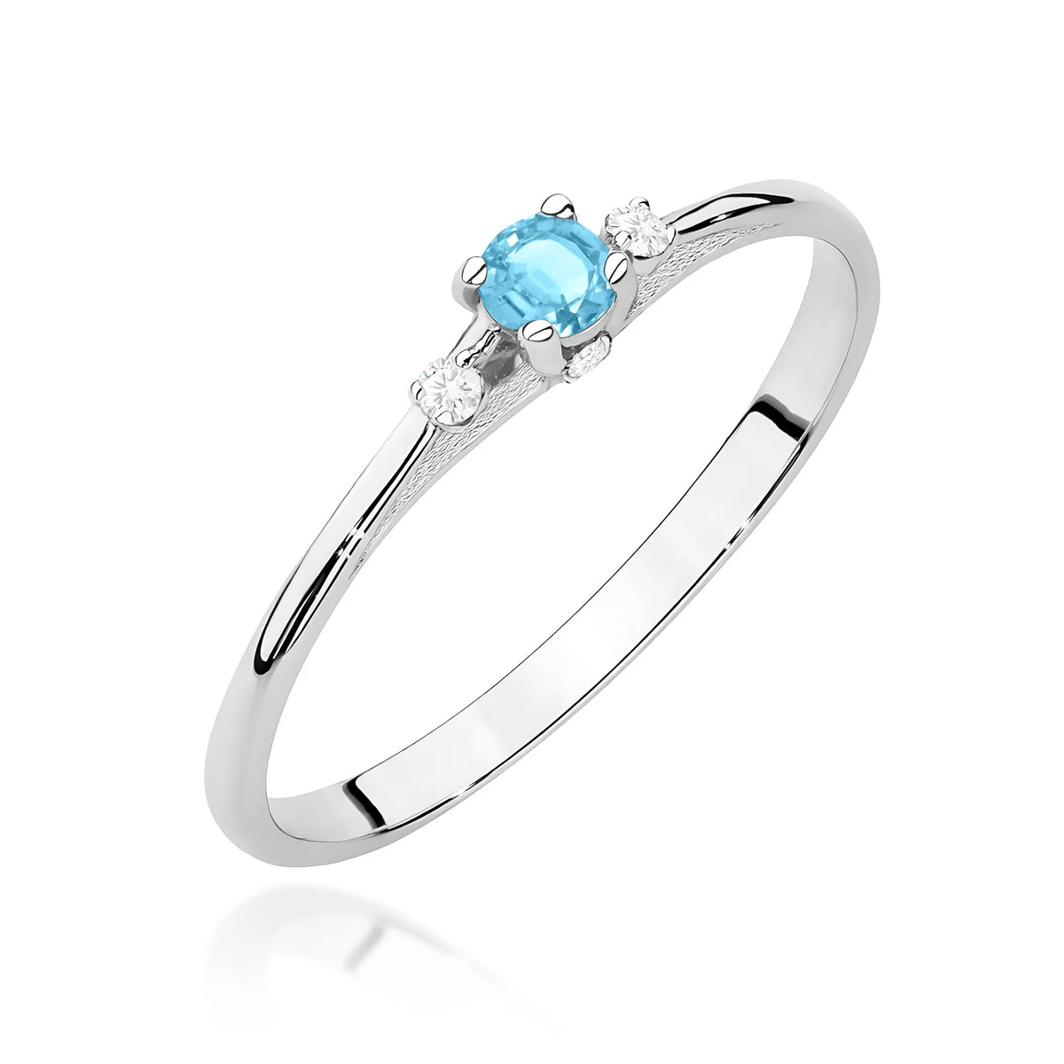 zlatý prsteň s 0,15 ct topásom a 0,046 ct diamantmi w0614-tob-01