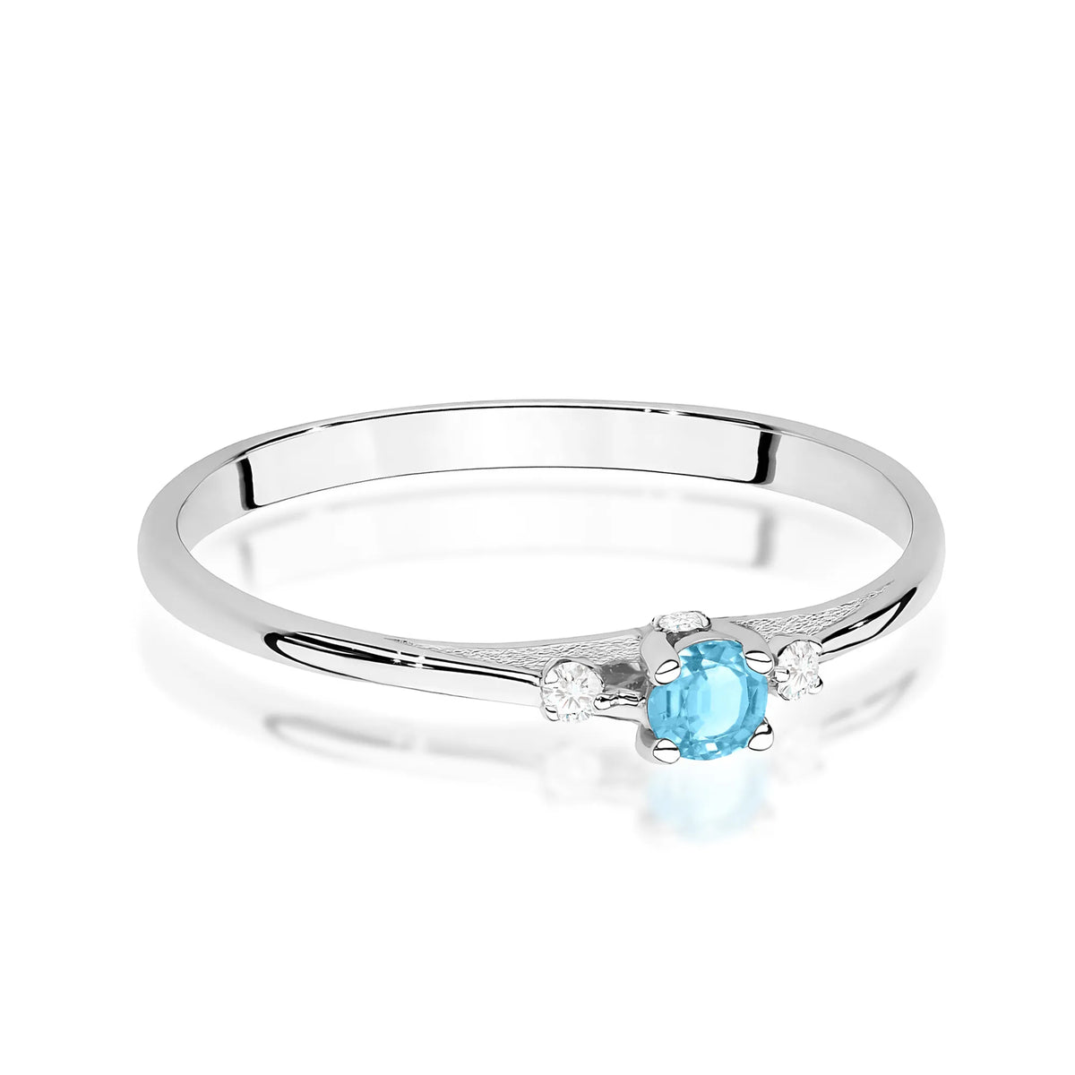 zlatý prsteň s 0,15 ct topásom a 0,046 ct diamantmi w0614-tob-01