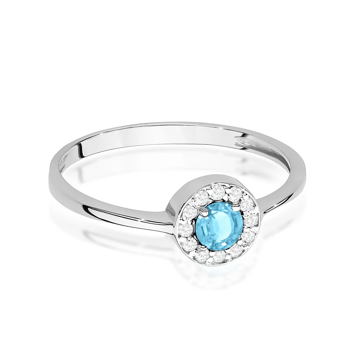 zlatý prsteň s 0,25 ct topásom a 0,103 ct diamantmi w0616-tob-01