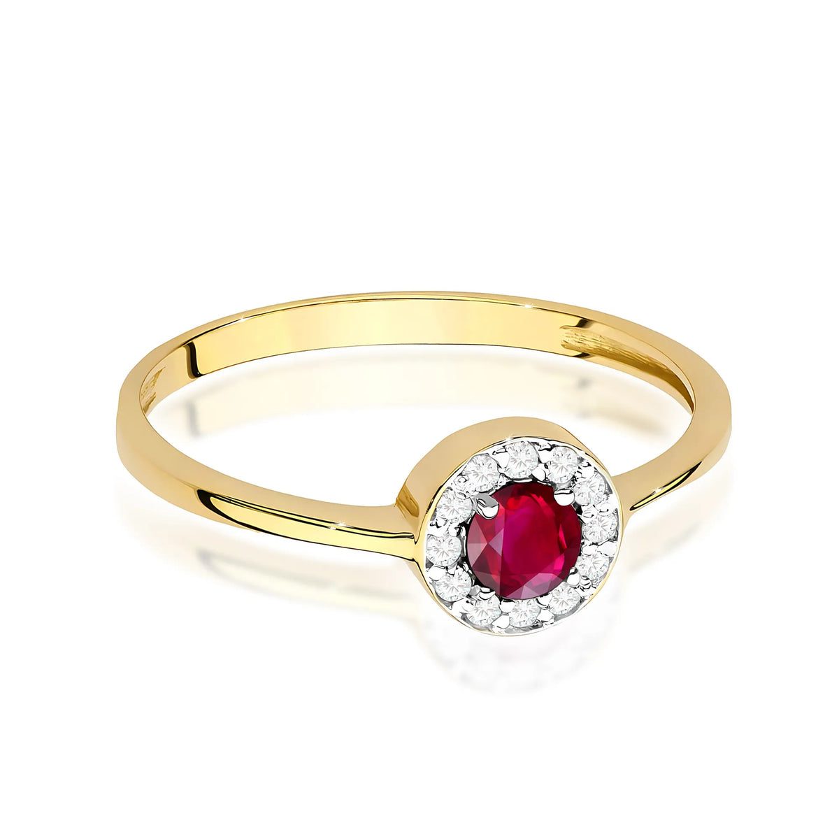 zlatý prsteň s 0,30 ct rubínom a 0,103 ct diamantmi w0616-rur-01