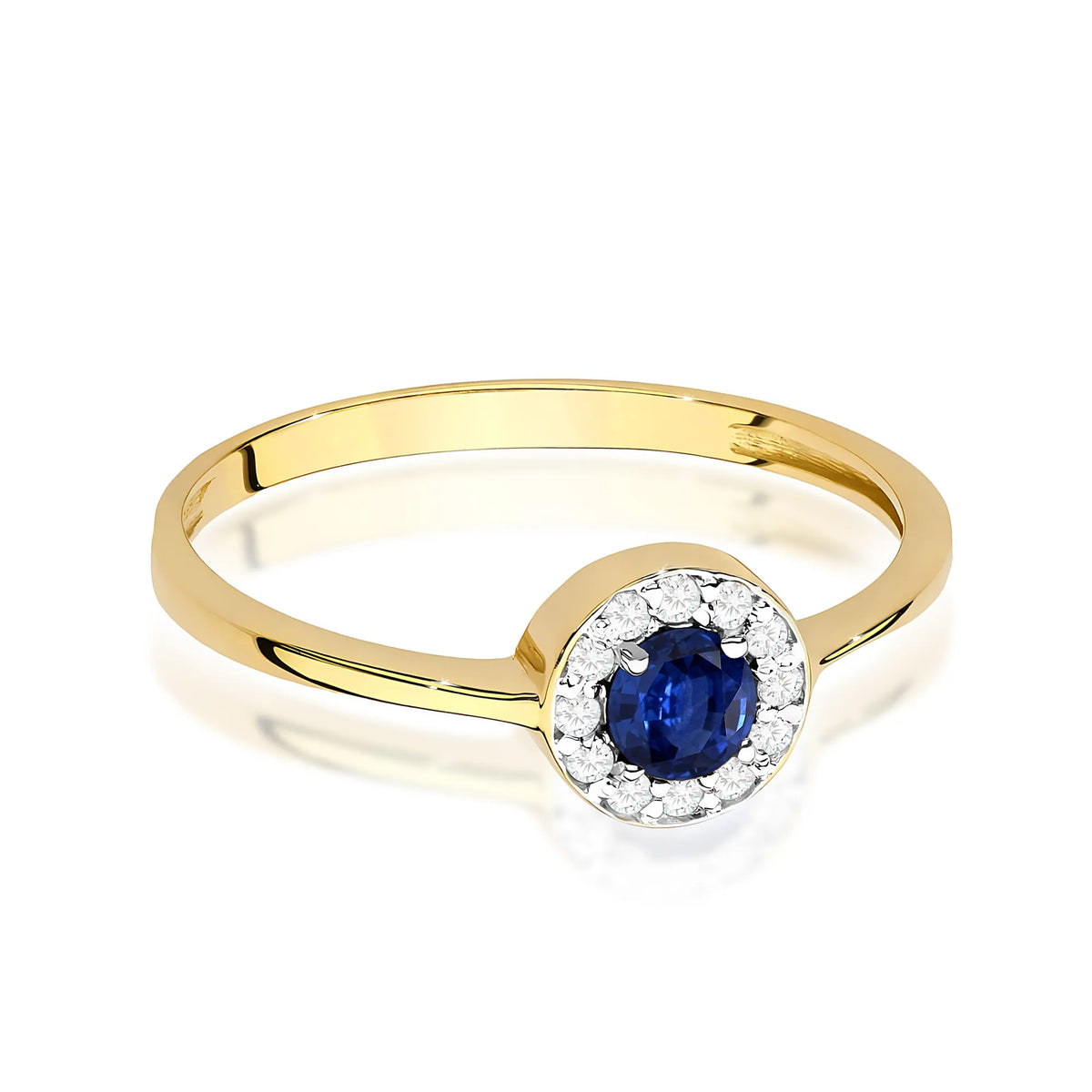 zlatý prsteň s 0,30 ct zafírom a 0,103 ct diamantmi w0616-sab-01