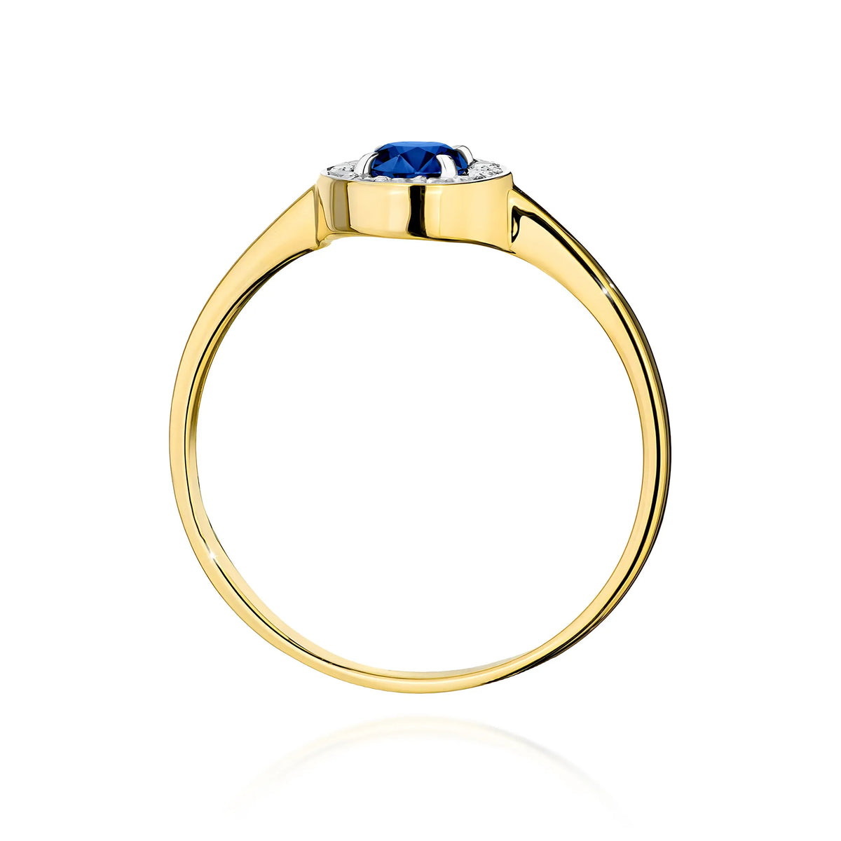 zlatý prsteň s 0,30 ct zafírom a 0,103 ct diamantmi w0616-sab-01