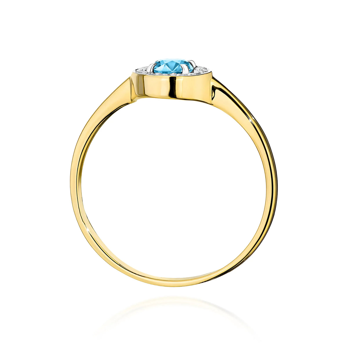 zlatý prsteň s 0,25 ct topásom a 0,103 ct diamantmi w0616-tob-01
