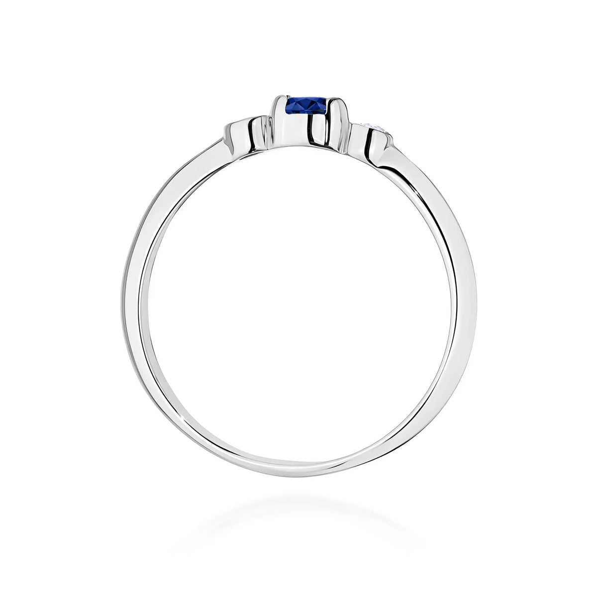 zlatý prsteň s 0,15 ct zafírom a 0,06 ct diamantmi w0620-sab-01