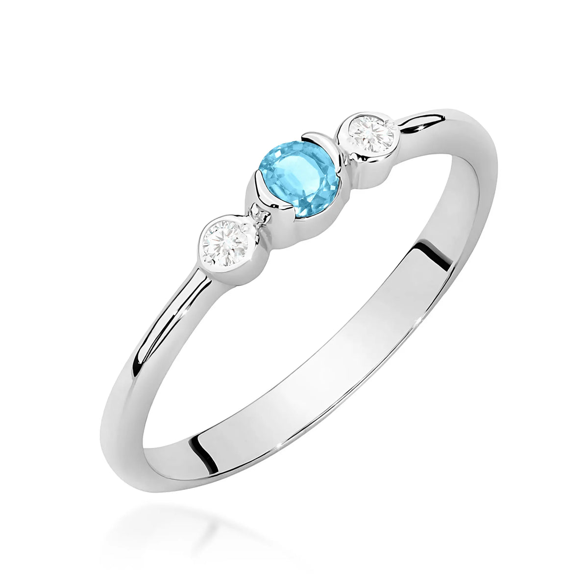 zlatý prsteň s 0,15 ct topásom a 0,06 ct diamantmi w0620-tob-01