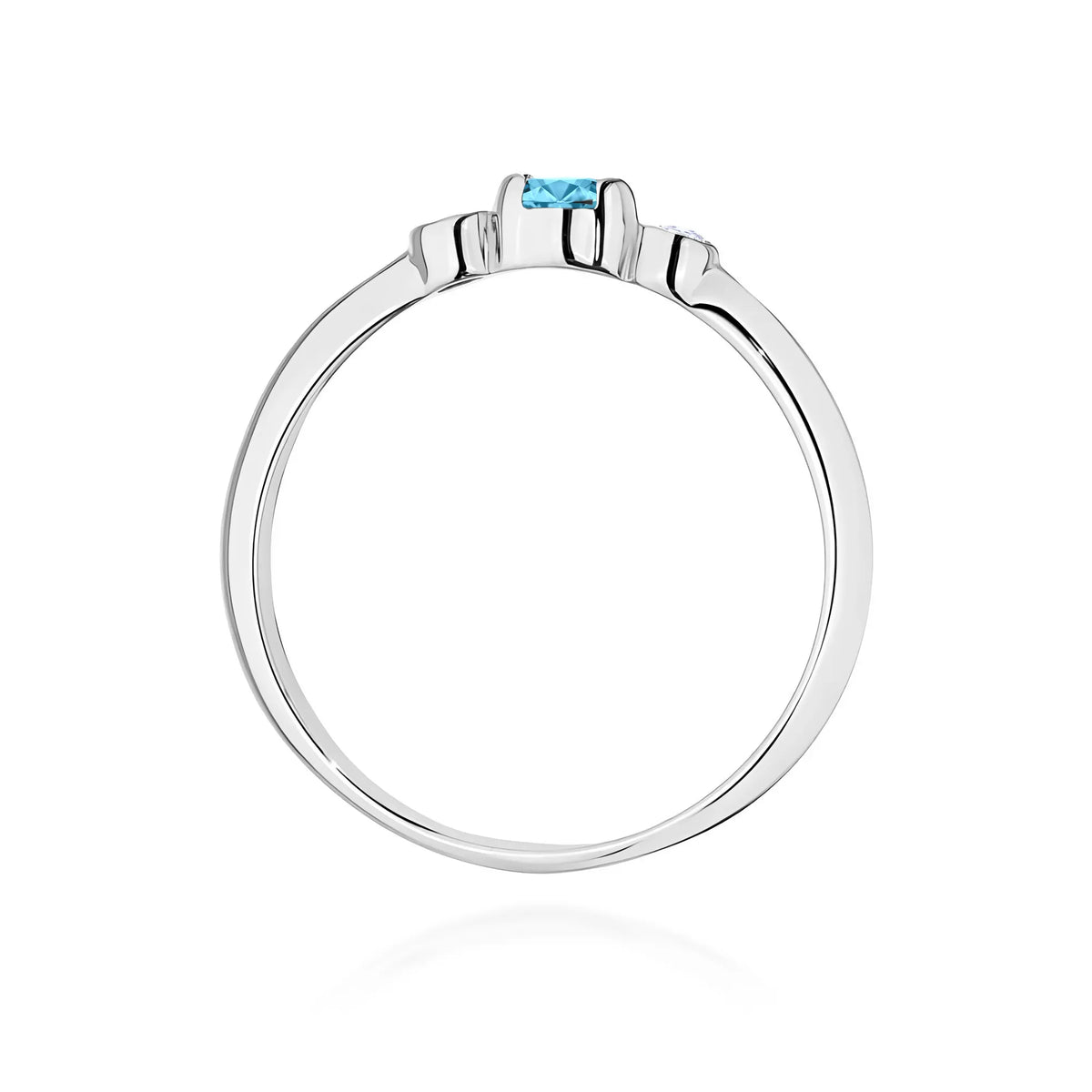 zlatý prsteň s 0,15 ct topásom a 0,06 ct diamantmi w0620-tob-01