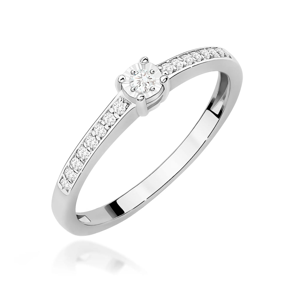 zlatý prsteň s diamantmi 0,03 ct a 0,08 ct w0648-diw-01