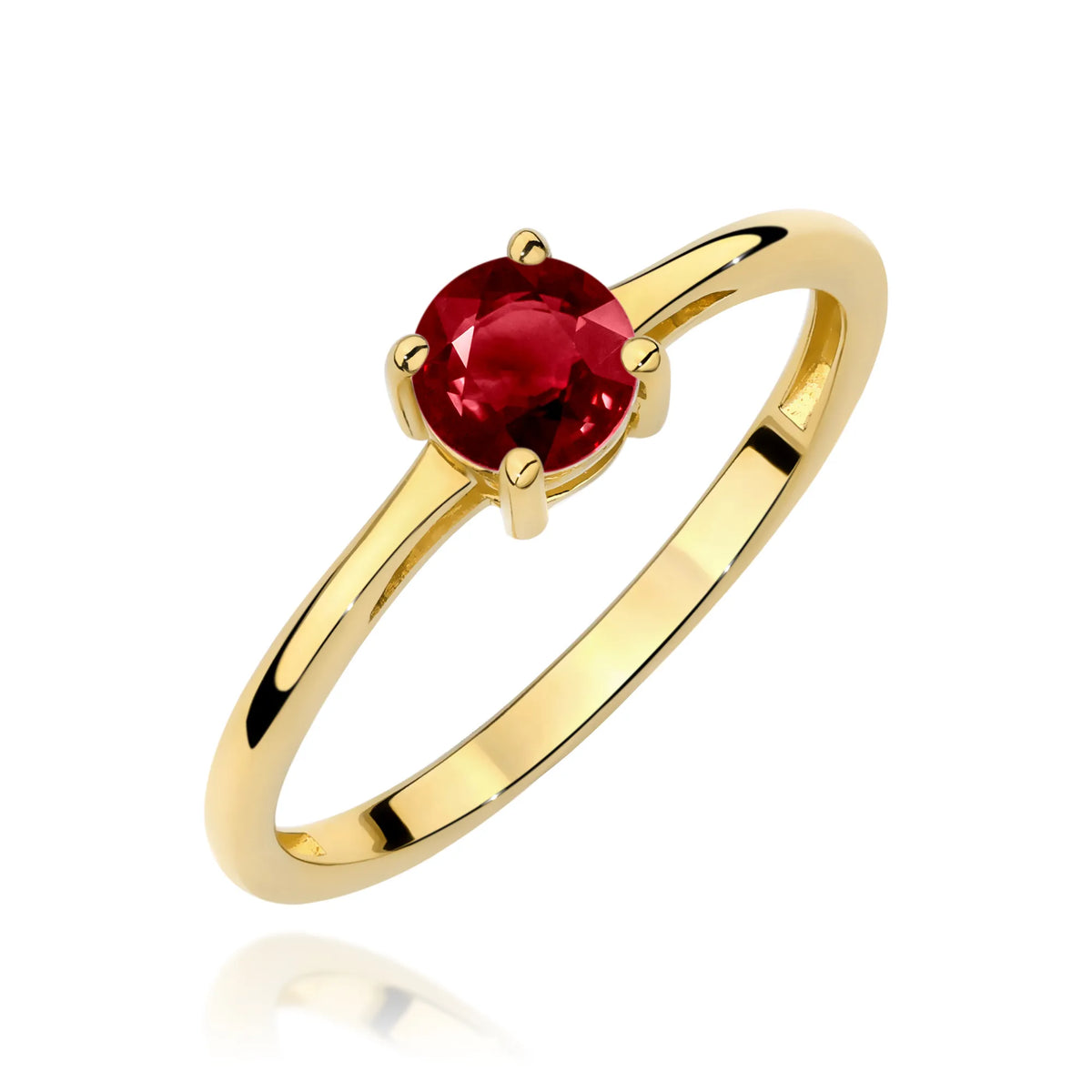 zlatý prsteň s granátom 0,60 ct w0656-gar-01