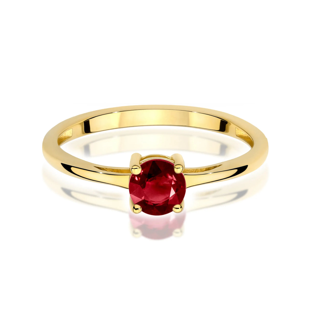 zlatý prsteň s granátom 0,60 ct w0656-gar-01