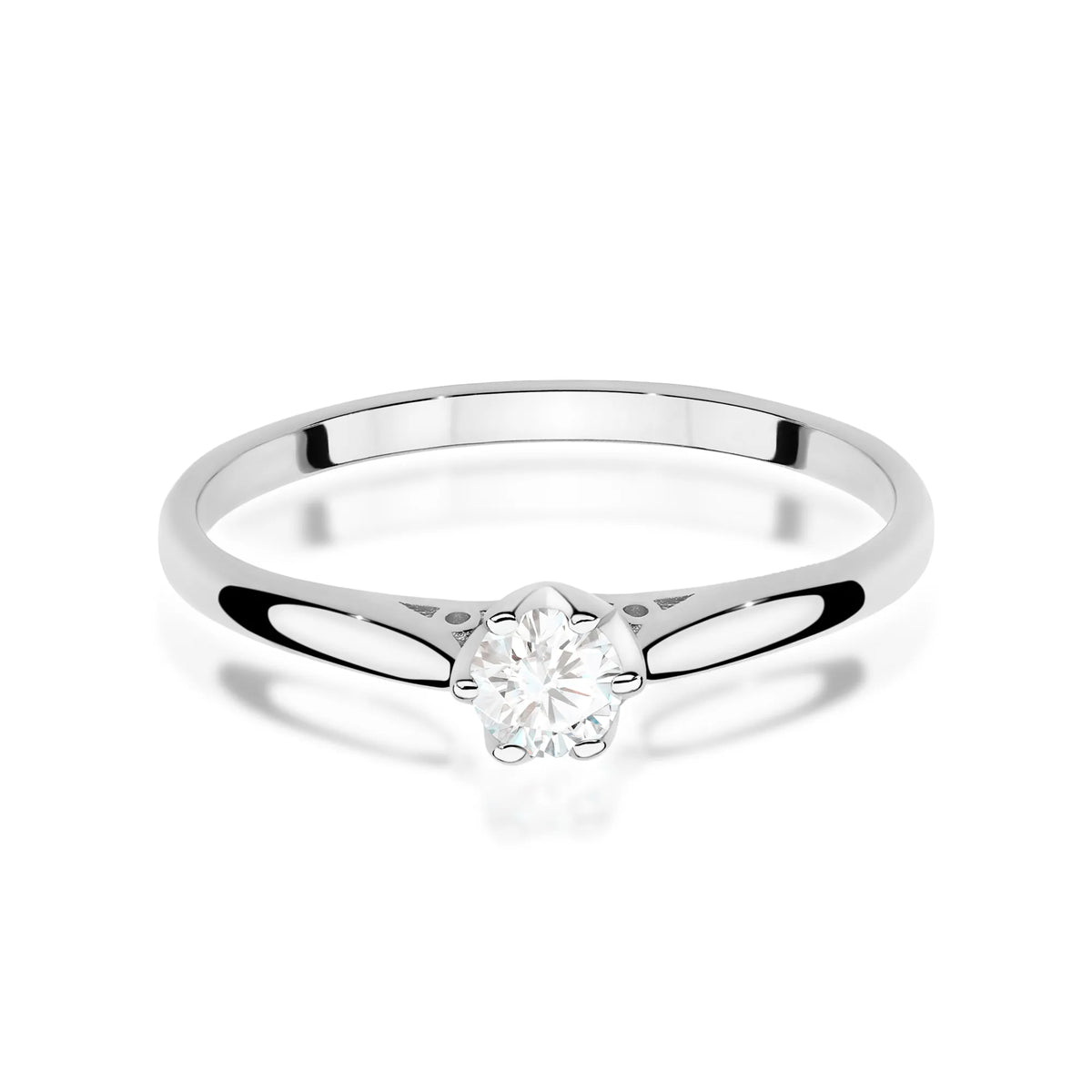 zlatý prsteň s diamantom 0,18 ct w0672-diw-02