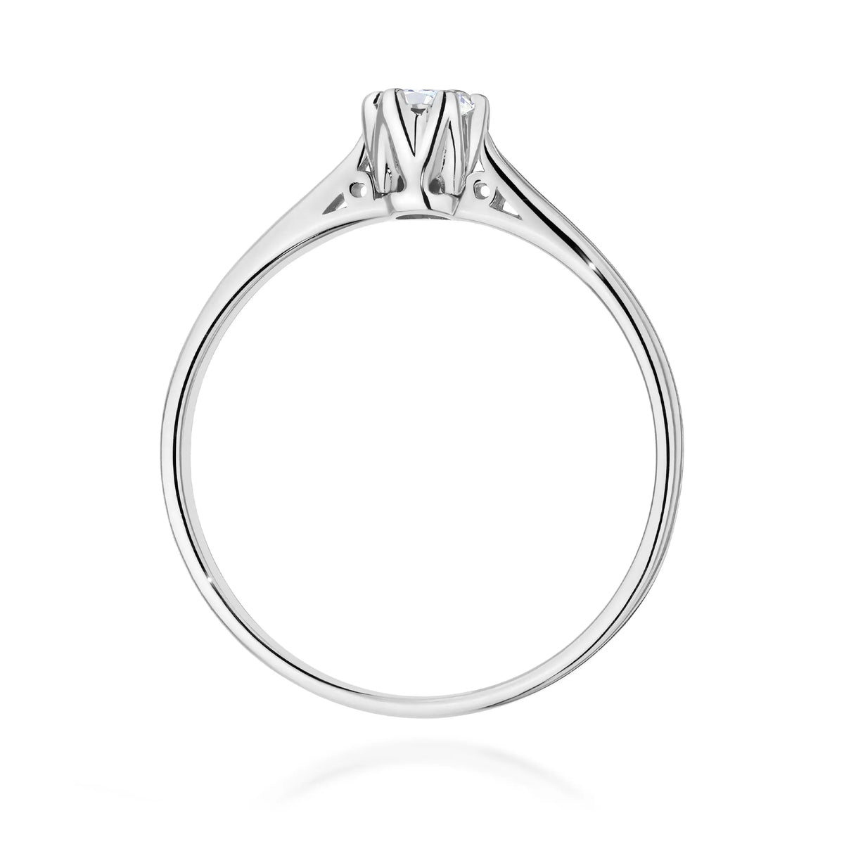 zlatý prsteň s diamantom 0,18 ct w0672-diw-02