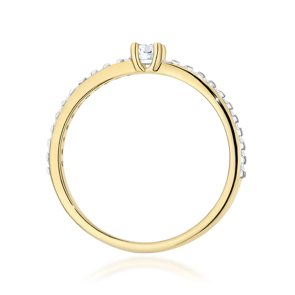 zlatý prsteň s diamantmi 0,08 ct a 0,11 ct w0676-diw-01