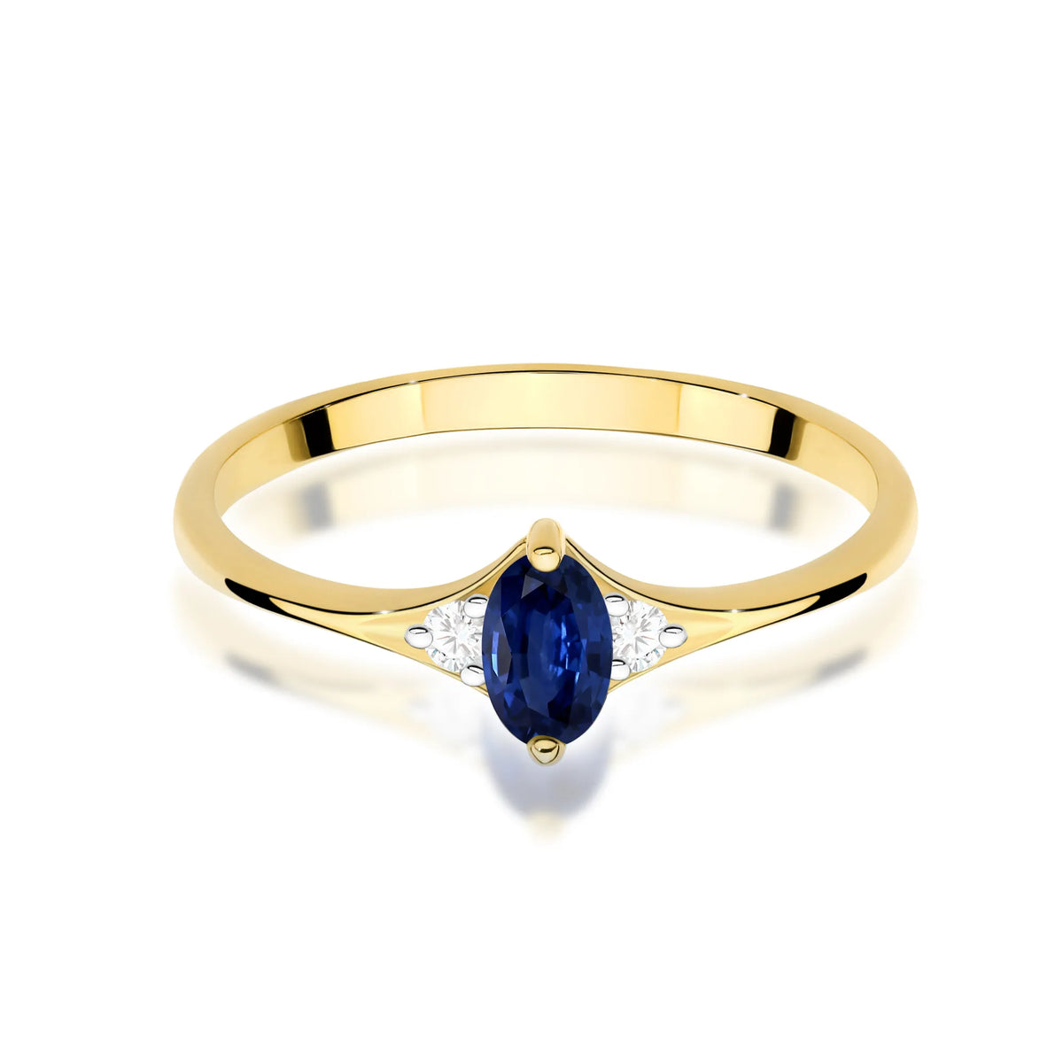 zlatý prsteň s 0,30 ct zafírom a 0,04 ct diamantmi w0681-sab-01