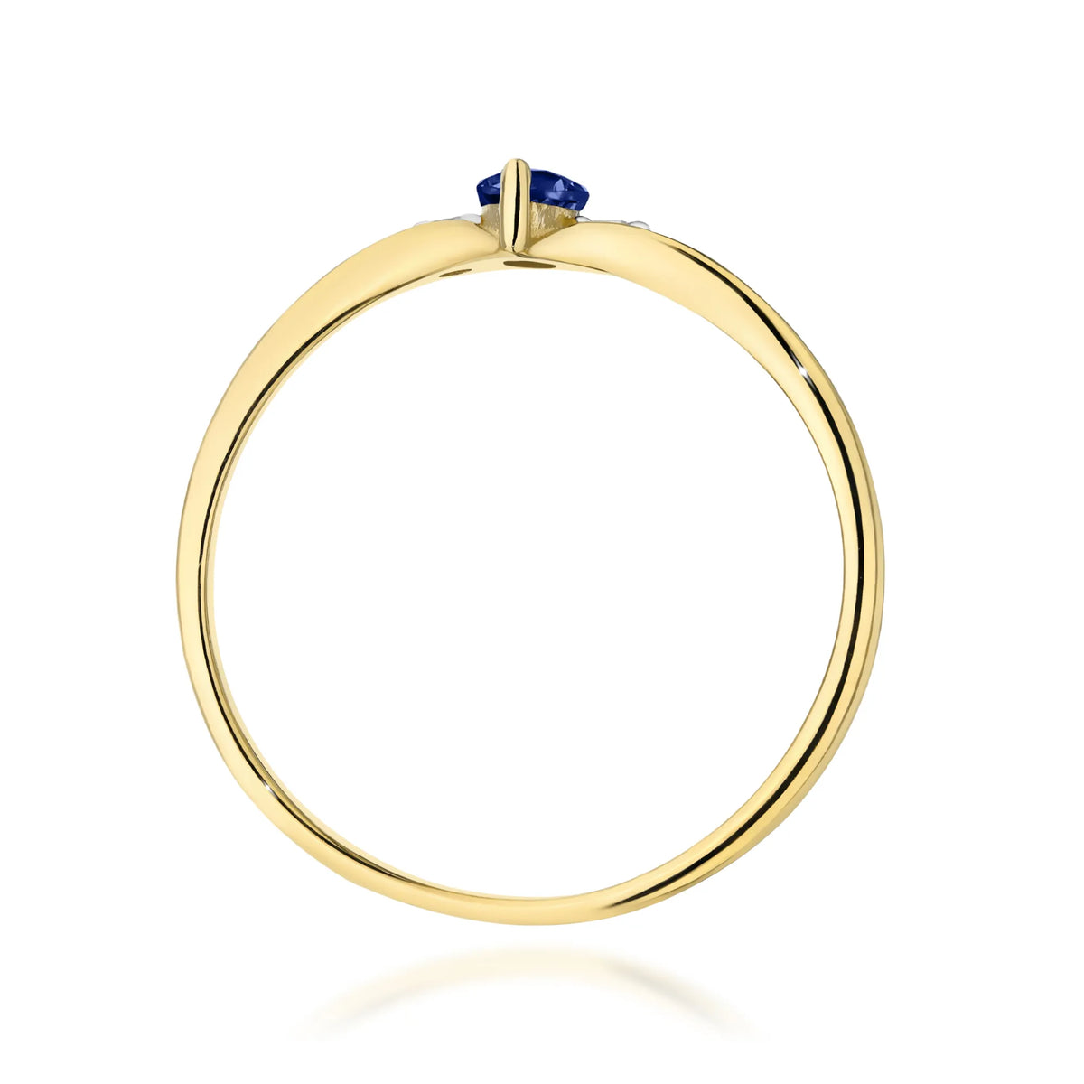 zlatý prsteň s 0,30 ct zafírom a 0,04 ct diamantmi w0681-sab-01