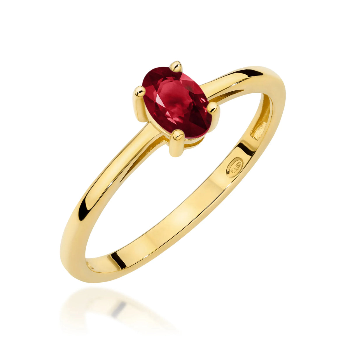 zlatý prsteň s granátom 0,50 ct w0685-gar-01