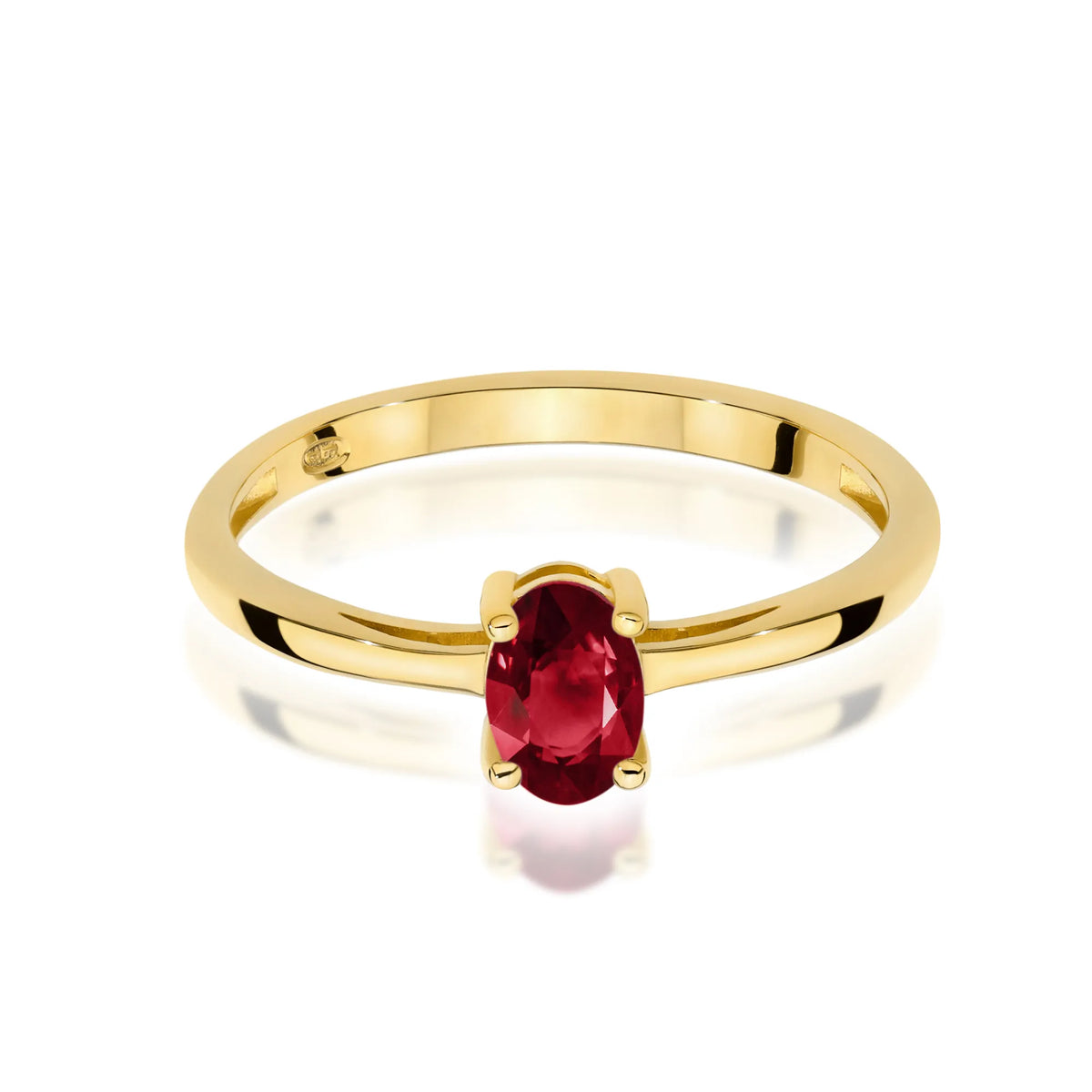 zlatý prsteň s granátom 0,50 ct w0685-gar-01