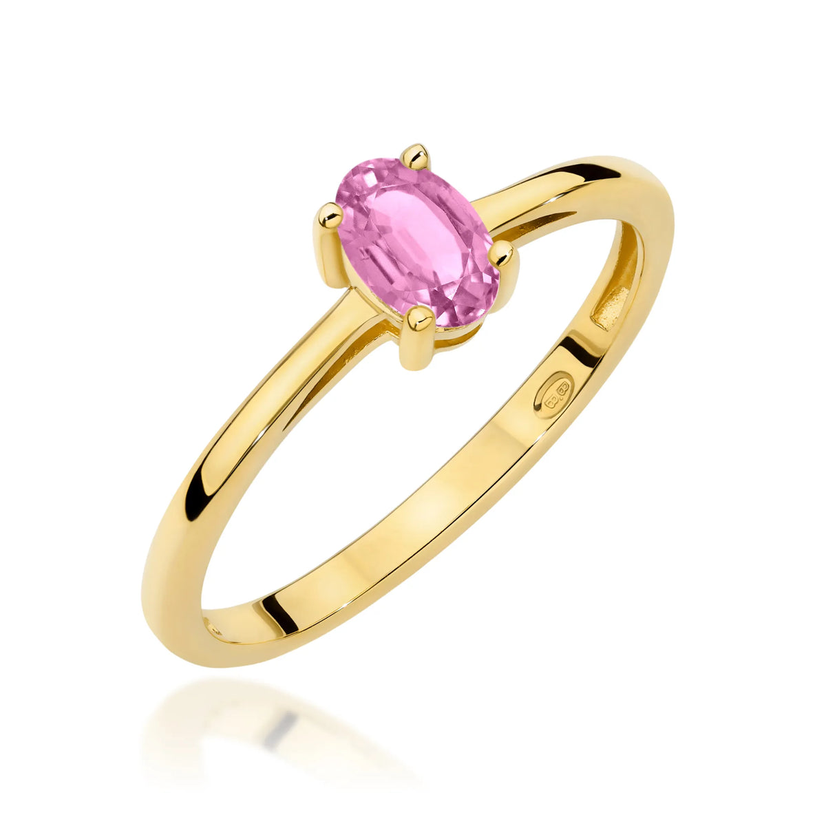 zlatý prsteň s ružovým zafírom 0,45 ct w0685-sap-01