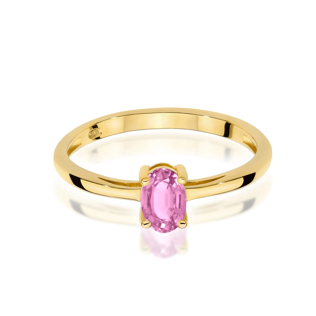 zlatý prsteň s ružovým zafírom 0,45 ct w0685-sap-01