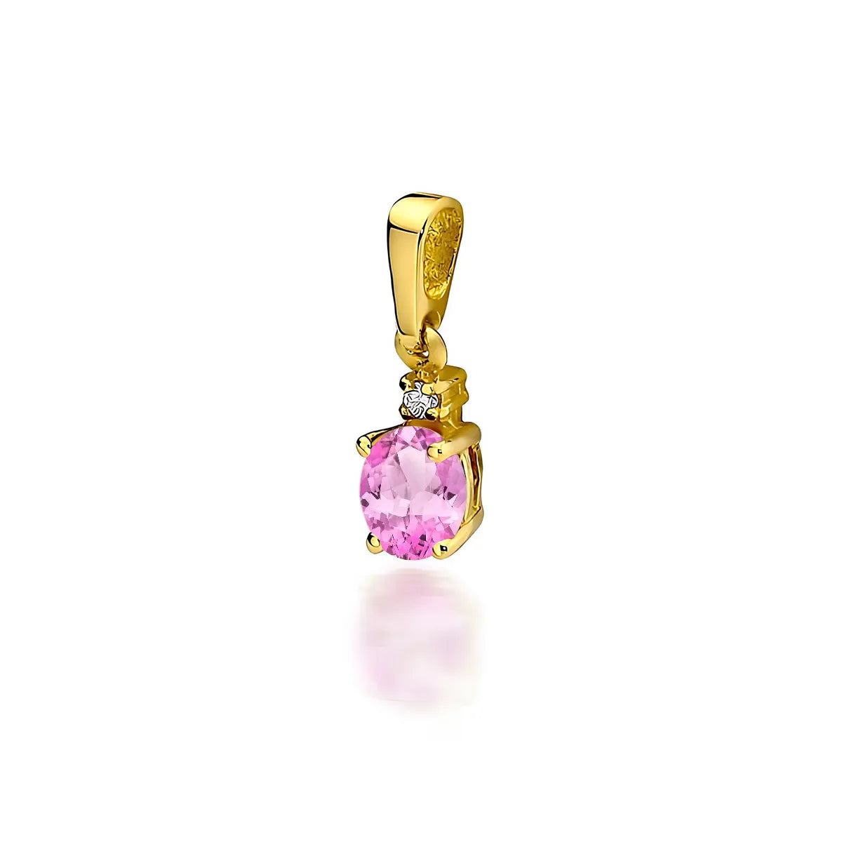 gold-pendant-with-pink-topaz-and-diamond
