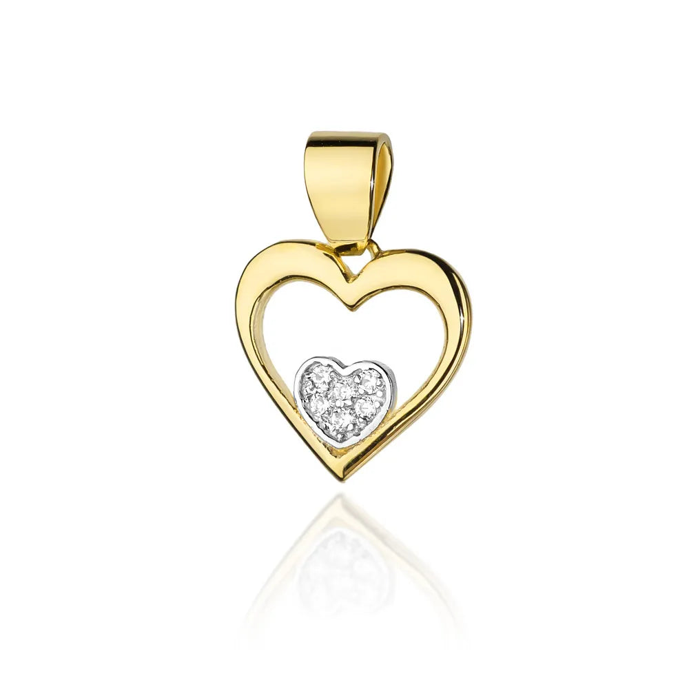 zlatý prívesok s diamantmi 0,052 ct z0022-diw-01