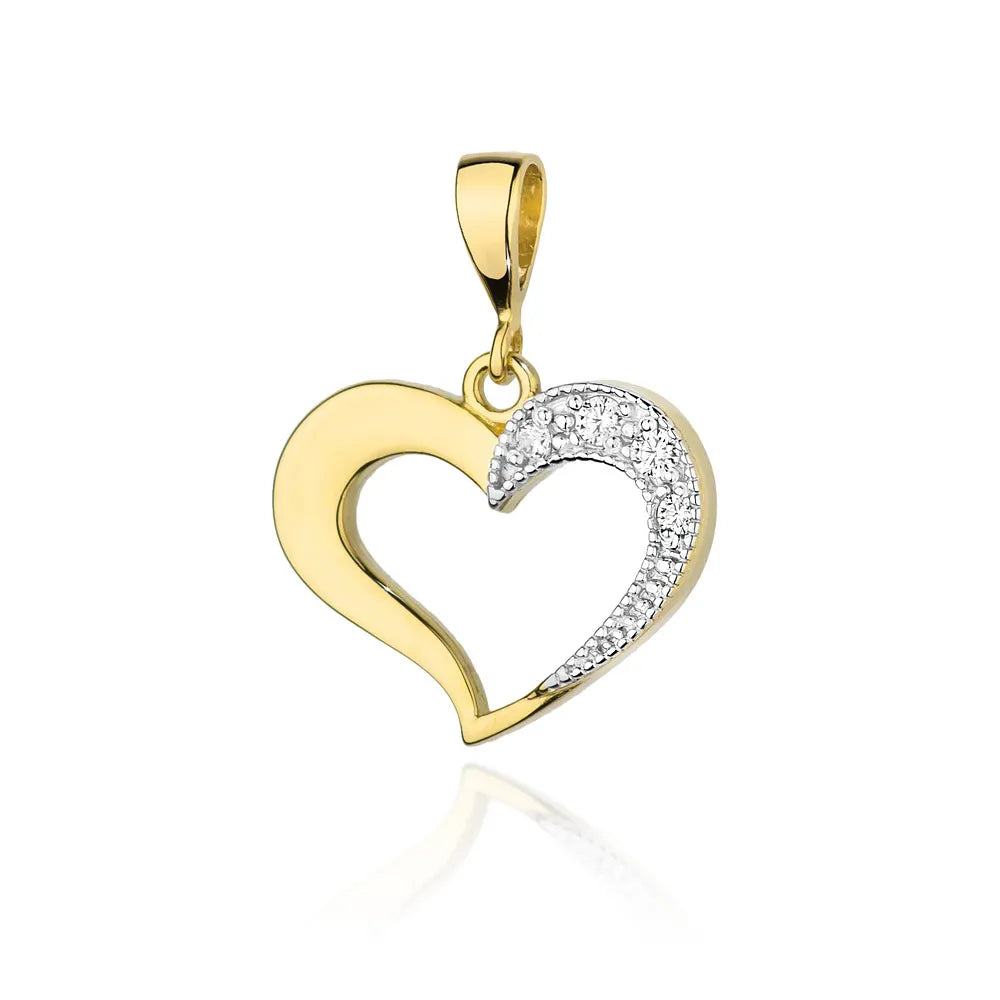 zlatý prívesok so 0,064 ct diamantmi z0023-diw-01