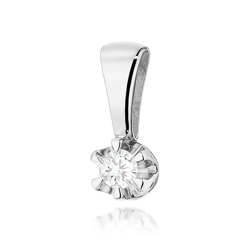 Zlatý prívesok s diamantom 0,08 ct