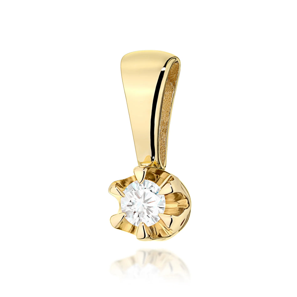 Gold Pendant with 0.10ct Diamond