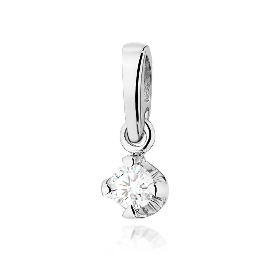 Zlatý prívesok s diamantom 0,08 ct