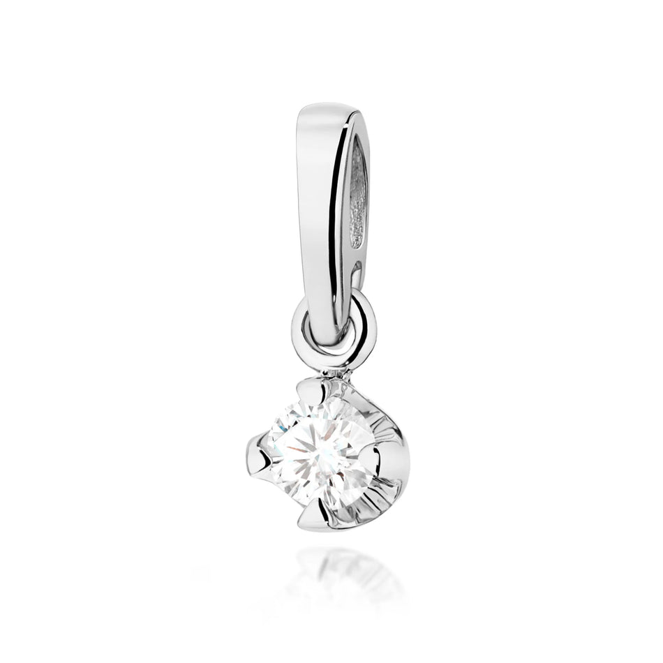 Zlatý prívesok s diamantom 0,10 ct