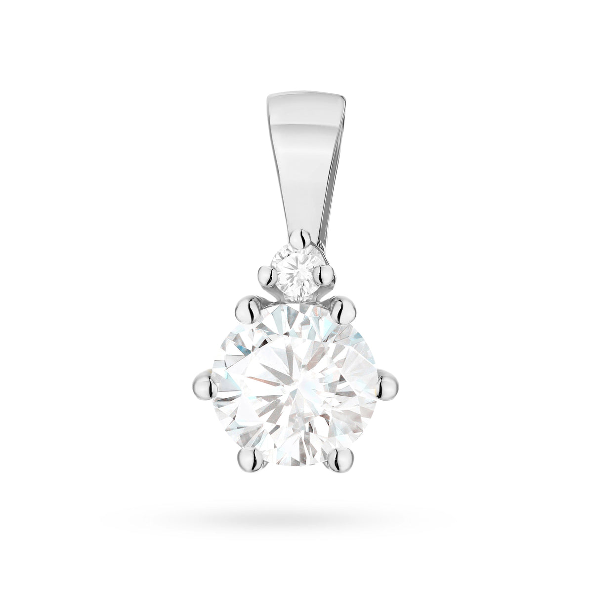 zlatý prívesok s 0,50 ct laboratórnym diamantom a 0,015 ct laboratórnymi diamantmi z0076-ldw-01