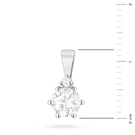 zlatý prívesok s 0,50 ct laboratórnym diamantom a 0,015 ct laboratórnymi diamantmi z0076-ldw-01