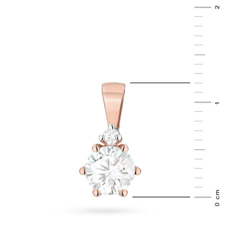 zlatý prívesok s 0,50 ct laboratórnym diamantom a 0,015 ct laboratórnymi diamantmi z0076-ldw-01